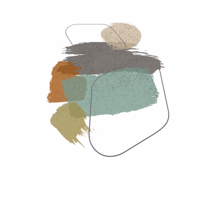 Tapis vinyle moderne taches de couleur - TenStickers
