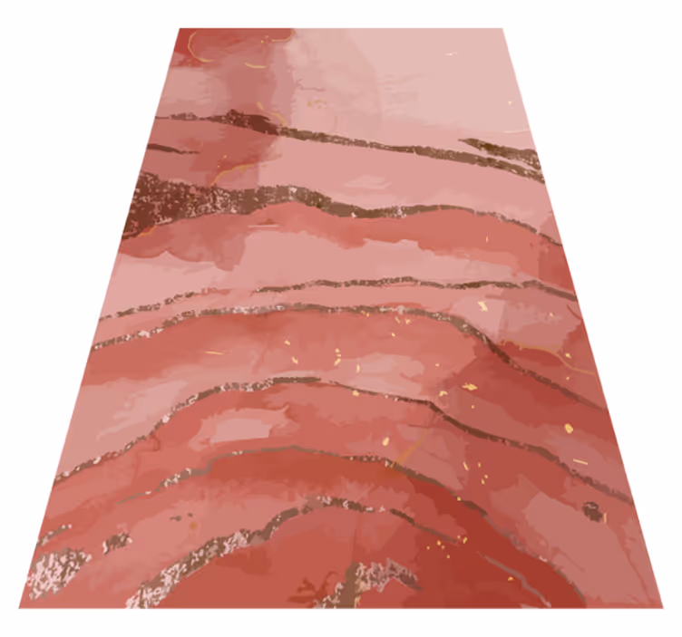 Tapis vinyle moderne aquarelle rose scintillante - TenStickers