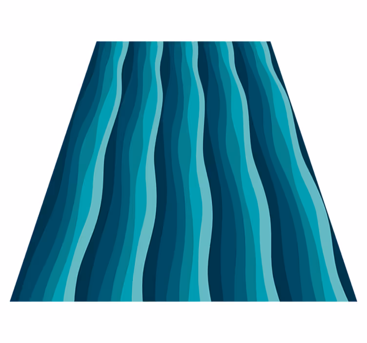 Tapis vinyle texture motif ondulé - TenStickers