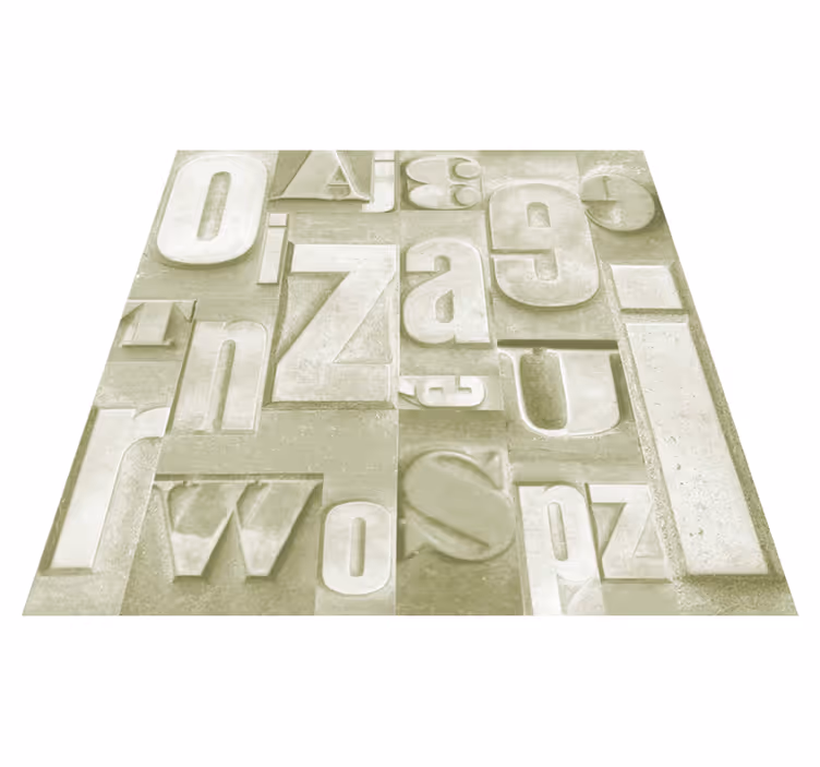 Tapis vinyle citation style industriel 3d - TenStickers