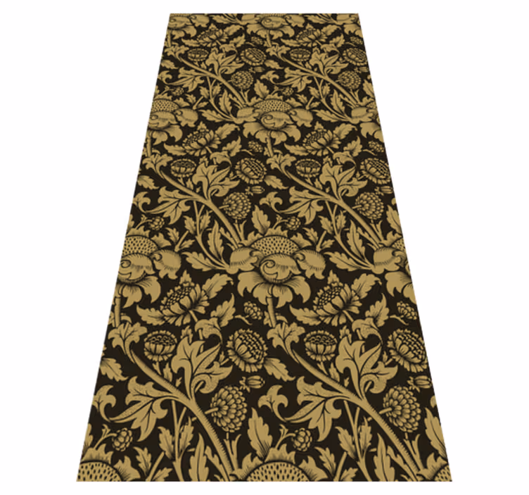 Tapis vinyle vintage motif floral français - TenStickers