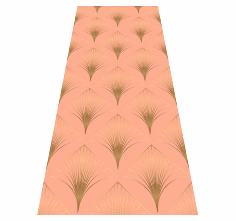 Tapis vinyle vintage motif décoratif flèches dorées - TenStickers