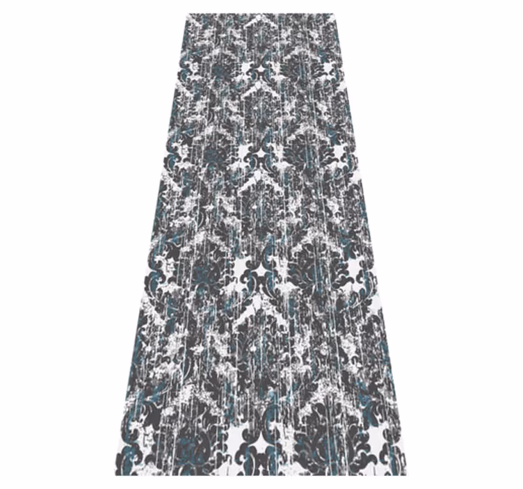 Tapis vinyle vintage motif éléments petits gris anciens - TenStickers