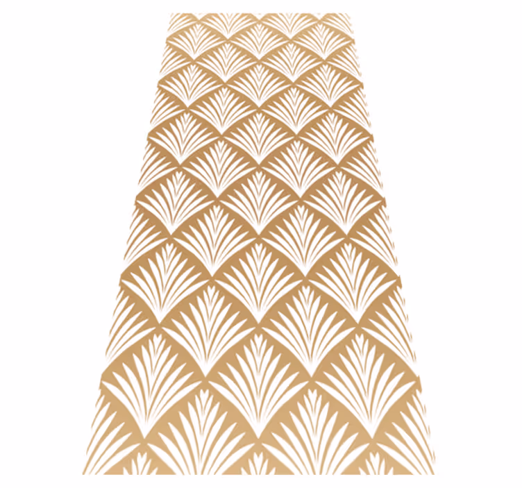 Tapis vinyle vintage feuilles d'or style déco art - TenStickers