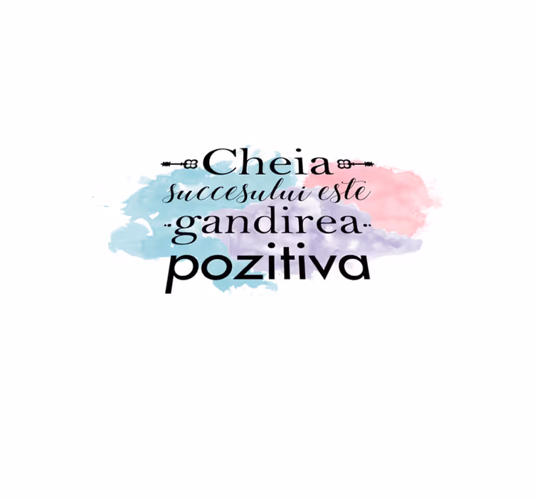 Tapis vinyle citation pensée positive essentielle - TenStickers