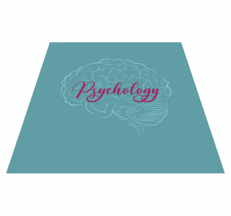 Tapis vinyle citation cerveau de psychologie - TenStickers