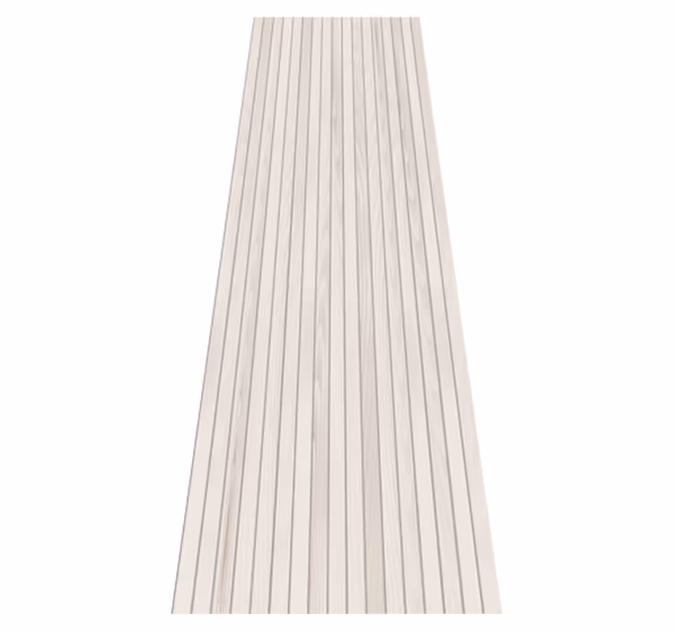 Tapis vinyle texture planches en bois beige verticales - TenStickers