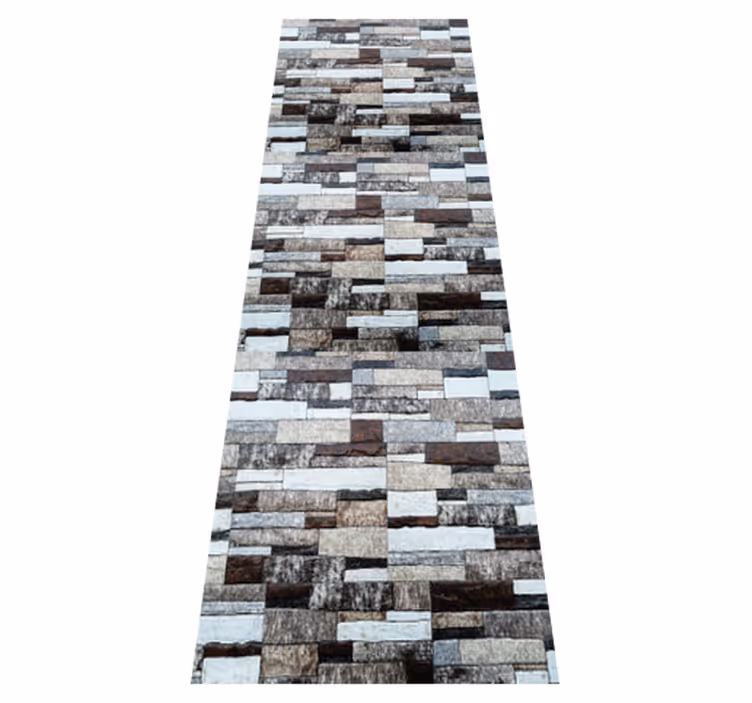 Tapis vinyle texture imitation pierre grise élégante - TenStickers