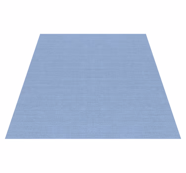 Tapis vinyle texture motif jute bleu clair - TenStickers