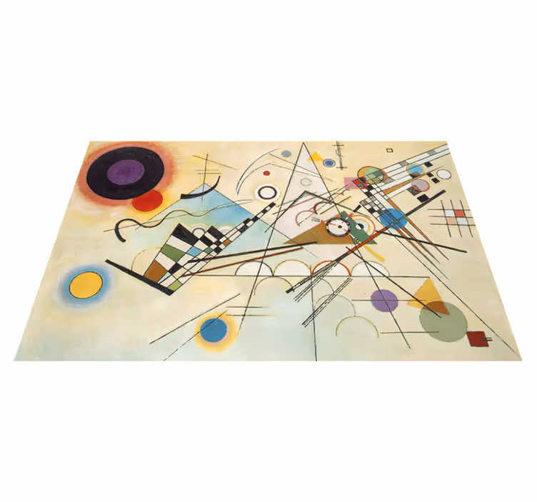 Tapis vinyle géométrique œuvre d'art incroyable - TenStickers