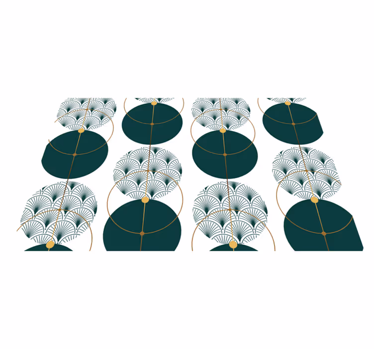 Tapis vinyle géométrique style glamour - TenStickers