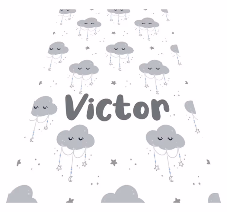 Tapis vinyle pour enfants motif gris personnalisé - TenStickers