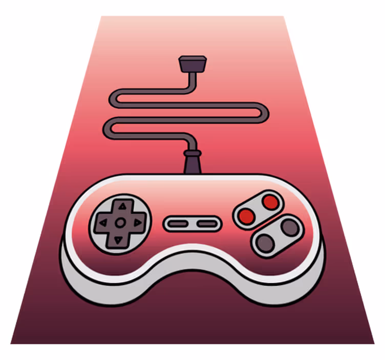 Tapis vinyle jeux console de jeux pour enfants - TenStickers