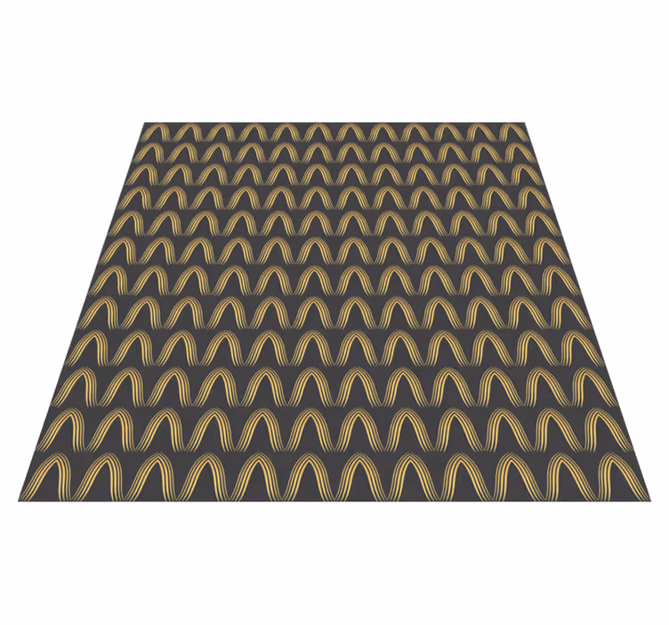 Tapis vinyle entrée couleurs abstraites or et gris - TenStickers