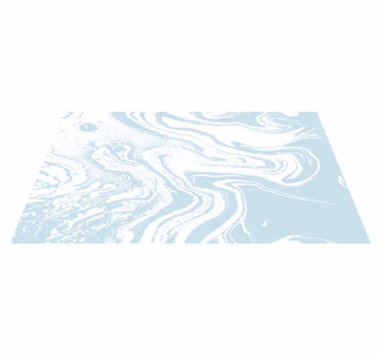 Tapis vinyle entrée effet marbre bleu clair - TenStickers