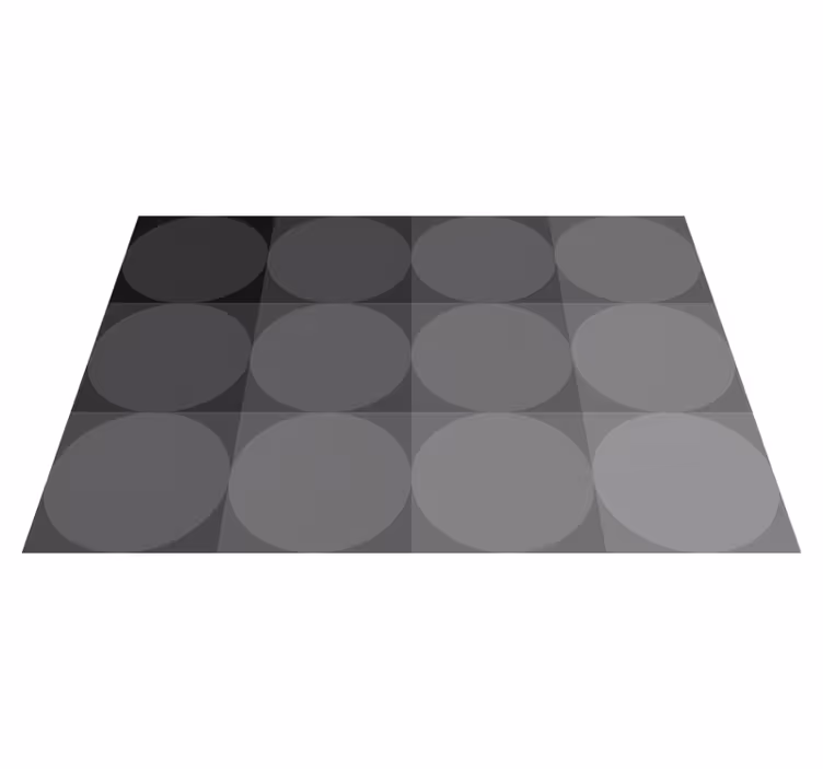 Tapis vinyle gris fond gris avec formes élégantes - TenStickers