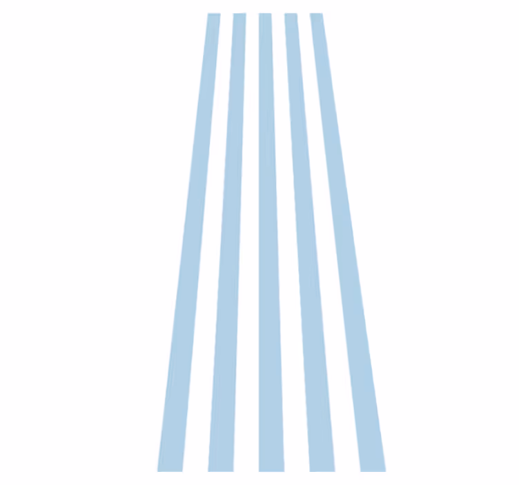 Tapis vinyle couloir bleu et blanc nordique - TenStickers