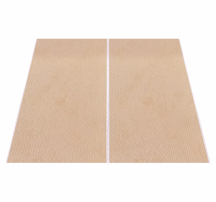 Tapis vinyle beige à larges rayures beiges - TenStickers