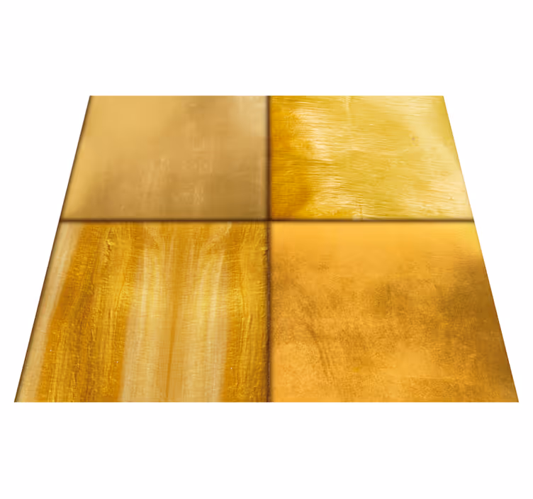 Tapis vinyle jaune surface texturée dorée - TenStickers