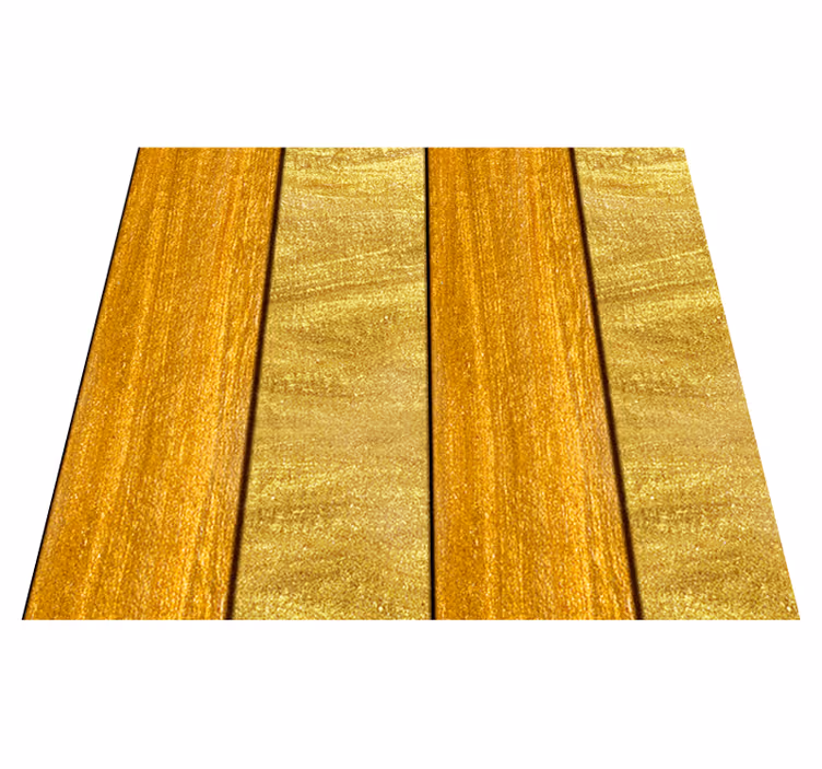 Tapis vinyle jaune finition bois texturé - TenStickers