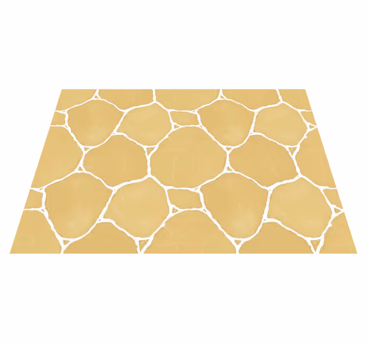 Tapis vinyle jaune en finition plâtre doux - TenStickers