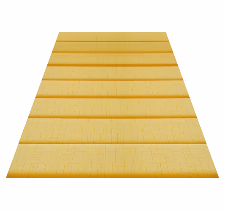Tapis vinyle jaune effet tissu imitation - TenStickers