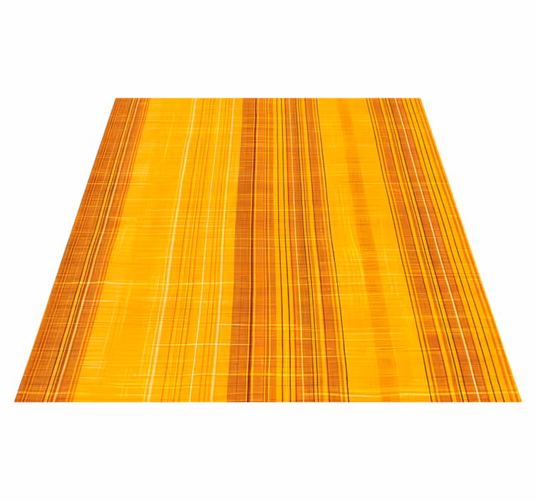 Tapis vinyle jaune motifs rayés de tournesols - TenStickers