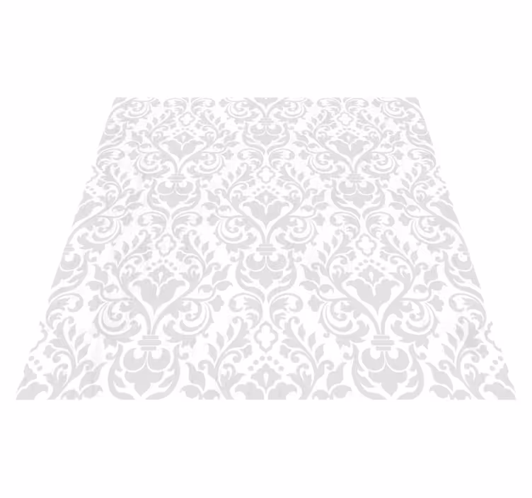 Tapis vinyle blanc damas grunge - TenStickers