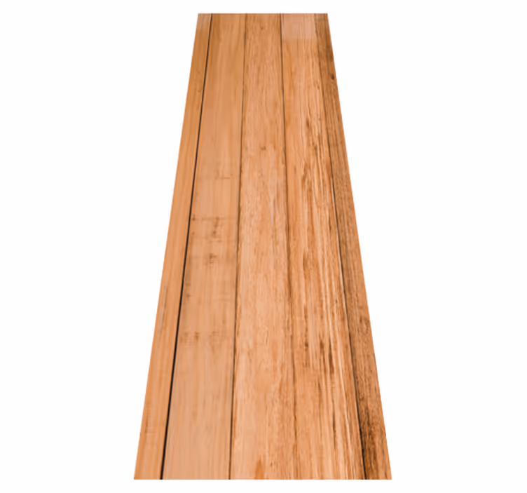 Tapis vinyle marron planches en bois brut usé - TenStickers