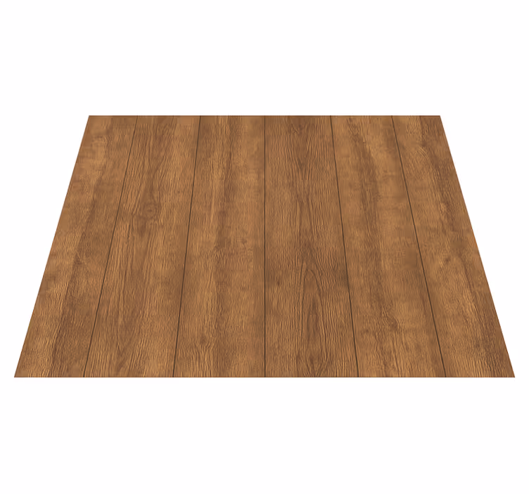 Tapis vinyle marron effet planche en noyer rustique - TenStickers