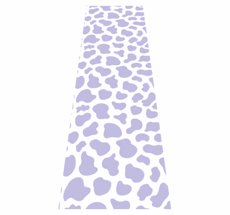 Tapis vinyle violet motif vache violet - TenStickers