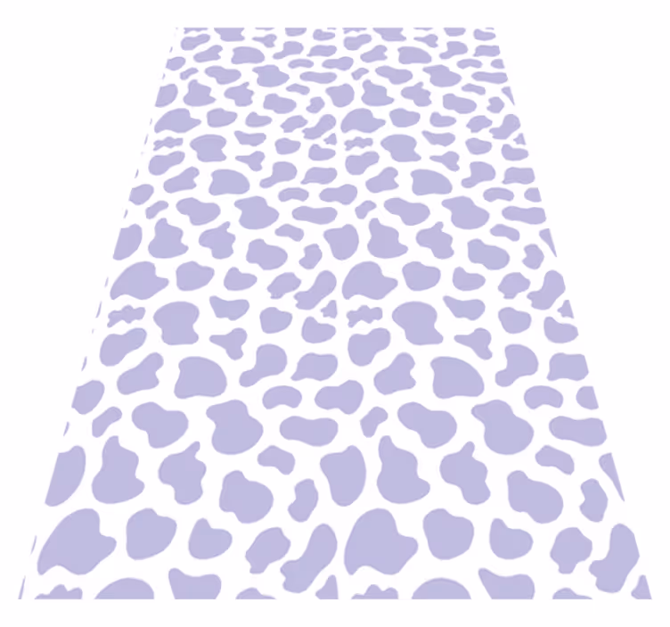 Tapis vinyle violet imprimé vache violet - TenStickers