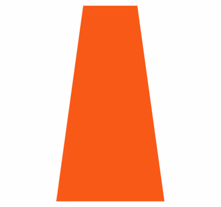 Tapis vinyle orange lumineux pour décoration intérieure - TenStickers