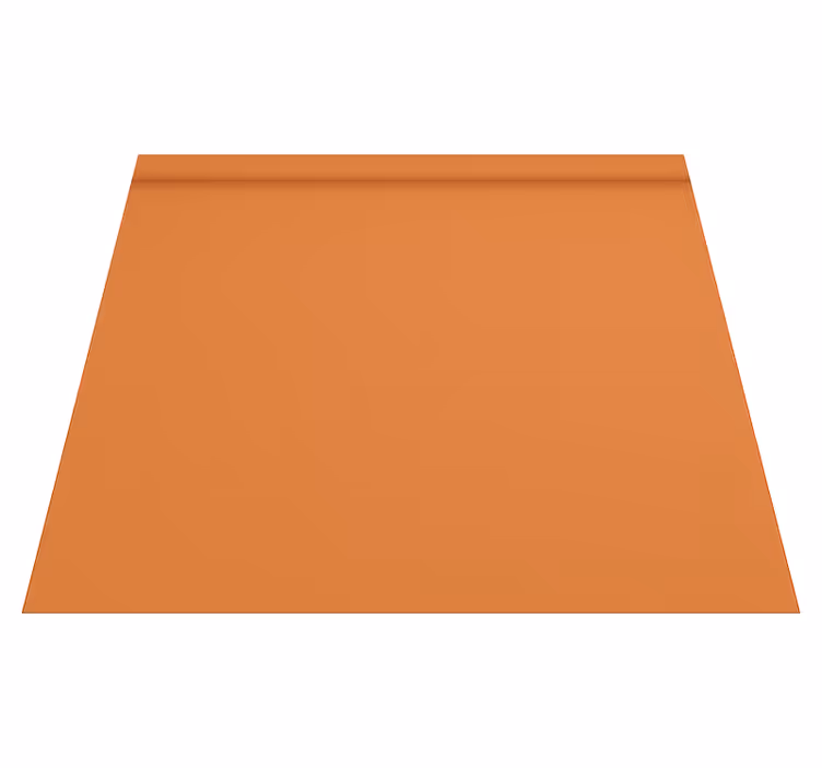 Tapis vinyle orange couleur unie chaude - TenStickers