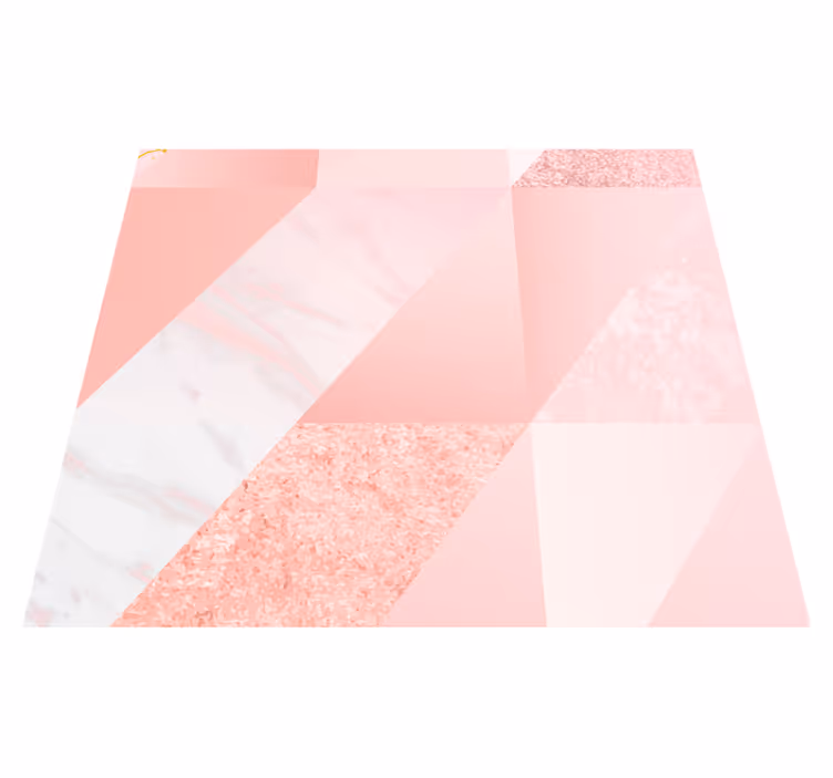 Tapis vinyle extérieur marbre rose - TenStickers