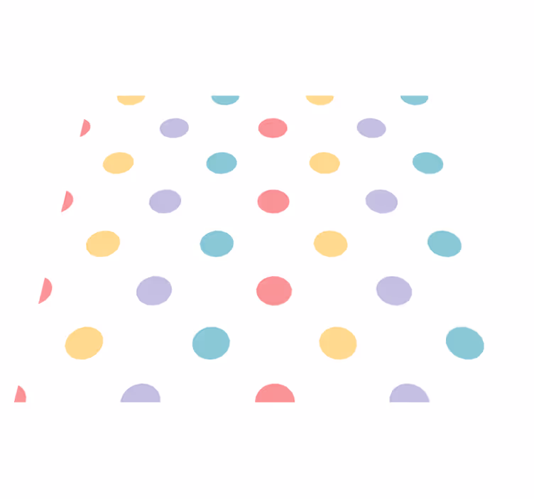 Tapis vinyle extérieur confettis colorés - TenStickers