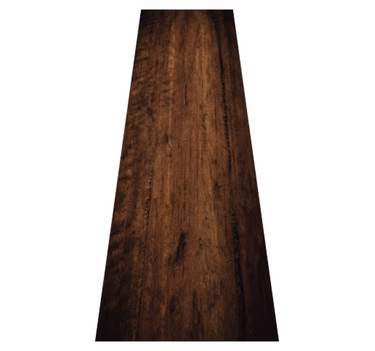 Tapis vinyle extérieur bois brut brun foncé patiné - TenStickers