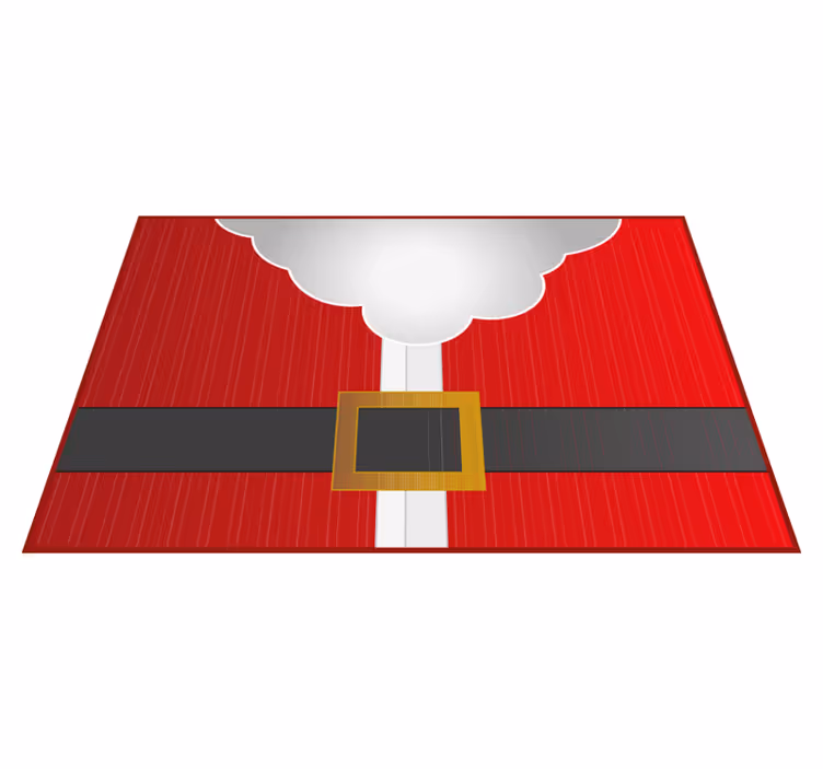 Tapis vinyle rouge vêtements de noël du père noël - TenStickers