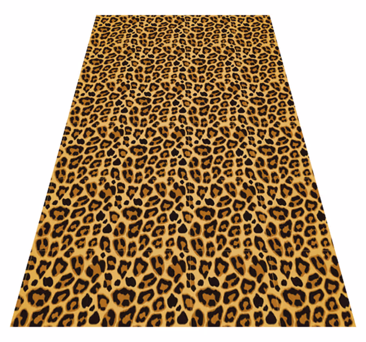 Tapis vinyle animal accent de zone à imprimé léopard - TenStickers