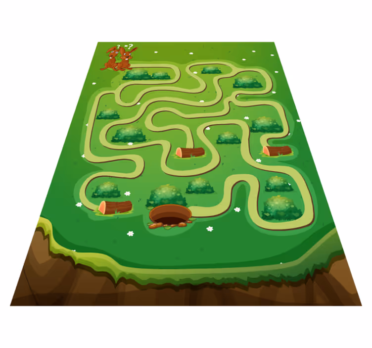 Tapis vinyle jeux parcours ludique - TenStickers