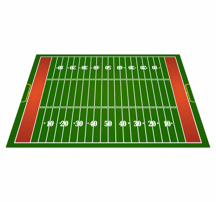 Tapis vinyle route terrain de football - TenStickers