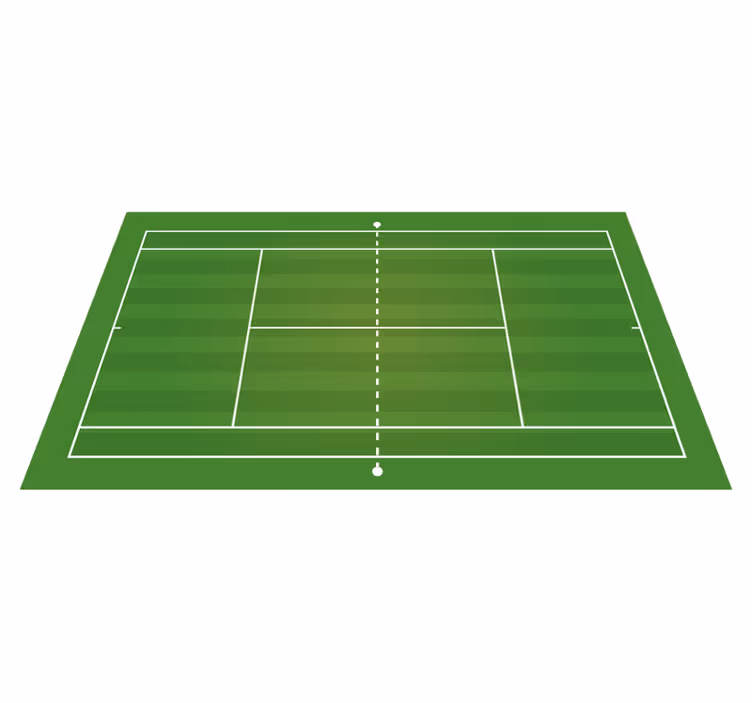 Tapis vinyle route court de tennis - TenStickers