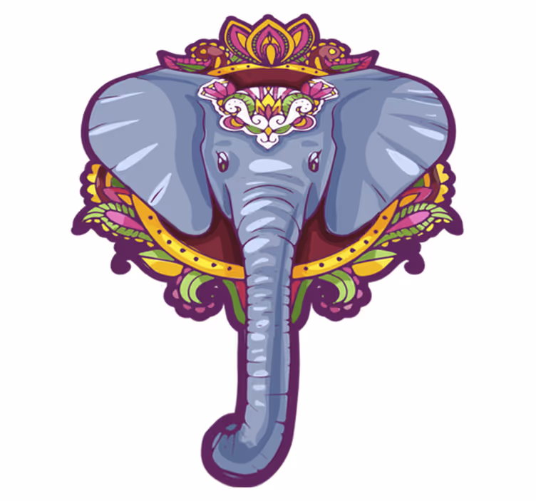 Tapis vinyle animal éléphant décoratif - TenStickers