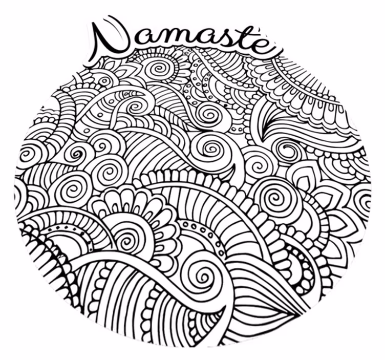 Tapis vinyle mandala mandalas de namaste - TenStickers