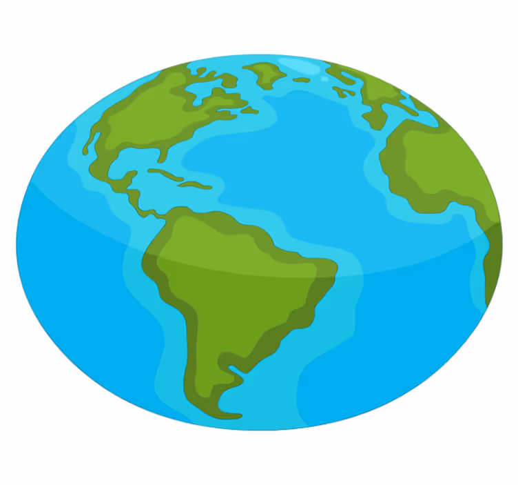 Tapis vinyle carte du monde planisphère éducatif - TenStickers