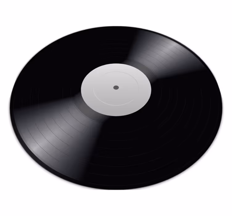 Tapis vinyle vintage disque musique - TenStickers