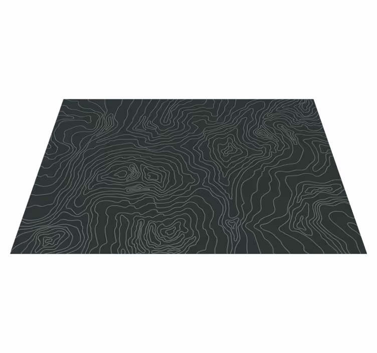 Tapis vinyle texture esthétique de la carte de contour - TenStickers