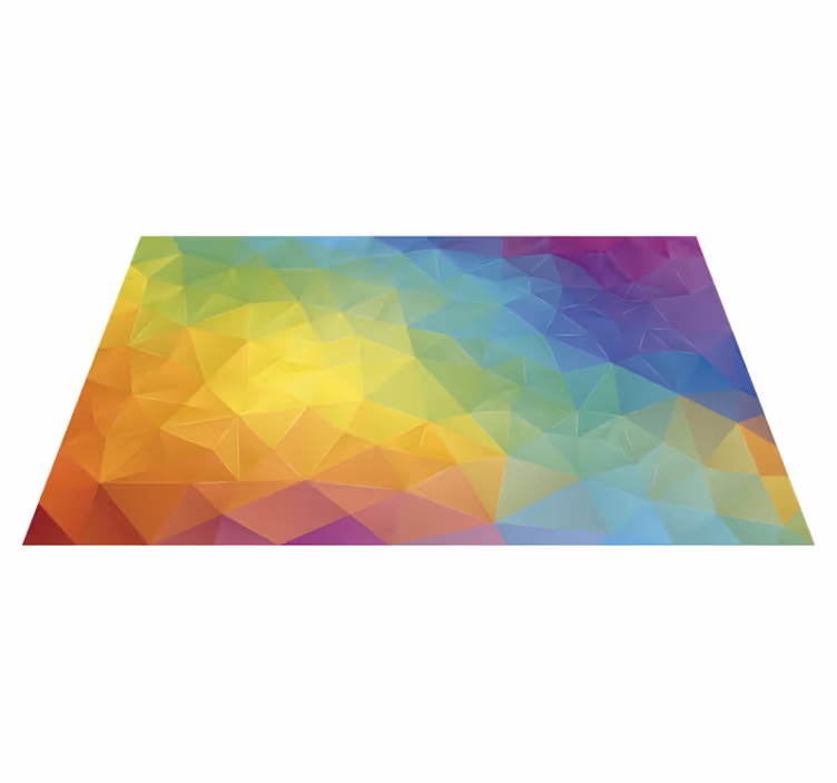 Tapis vinyle géométrique spectre géométrique alternatif - TenStickers