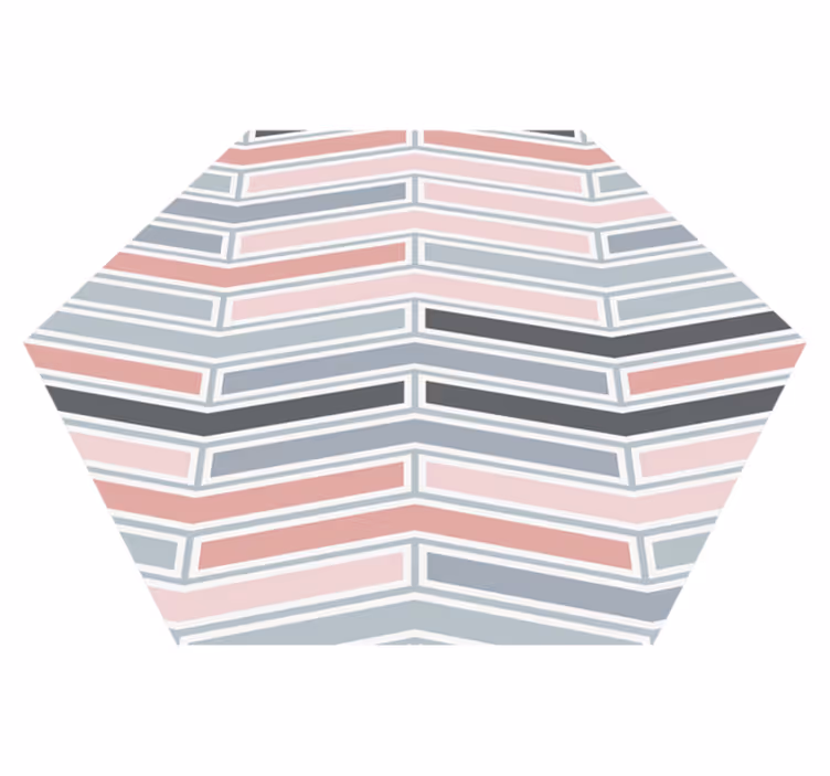 Tapis vinyle géométrique géométrie linéaire décorative - TenStickers