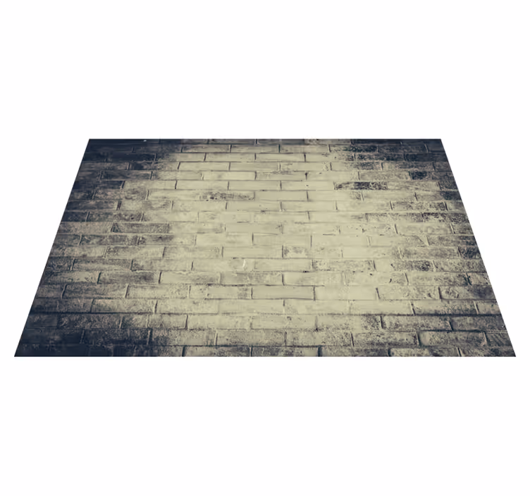 Tapis vinyle minimaliste brique vieillie - TenStickers